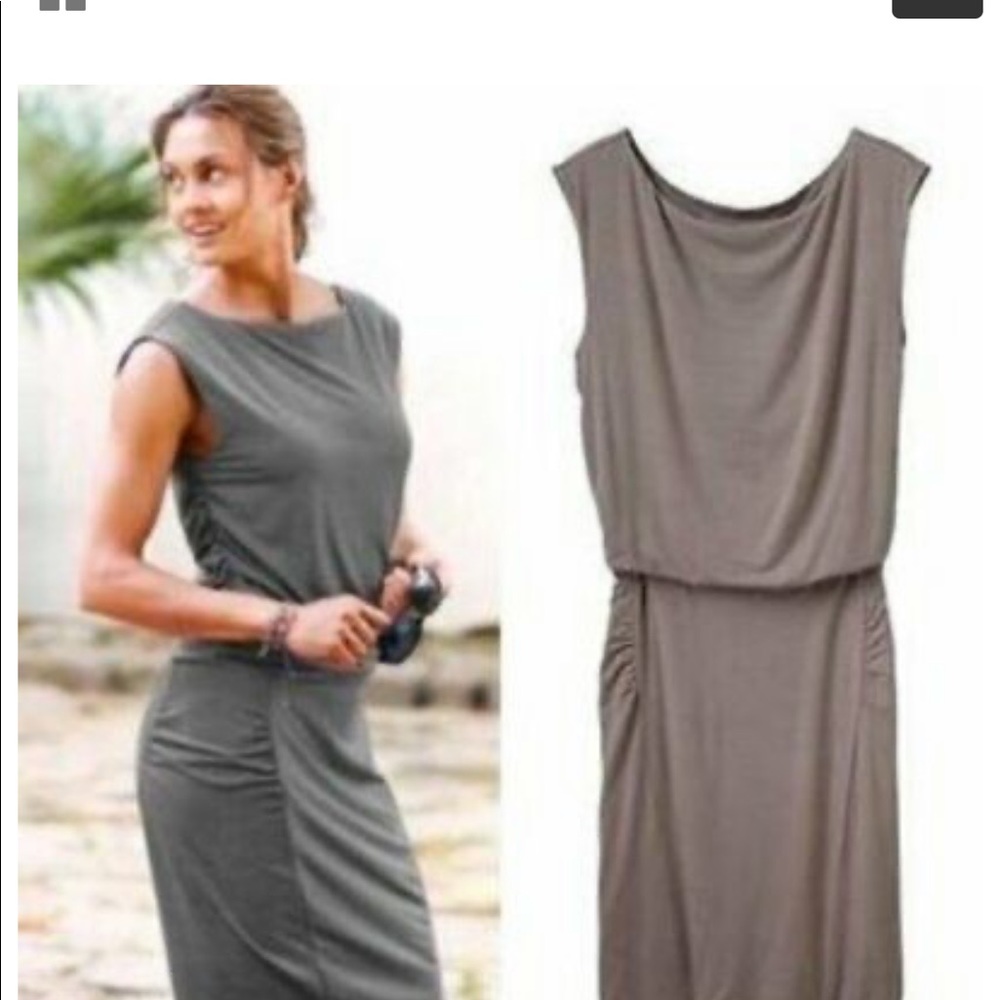 BNWT Athleta Westwood Dress in size small taupe